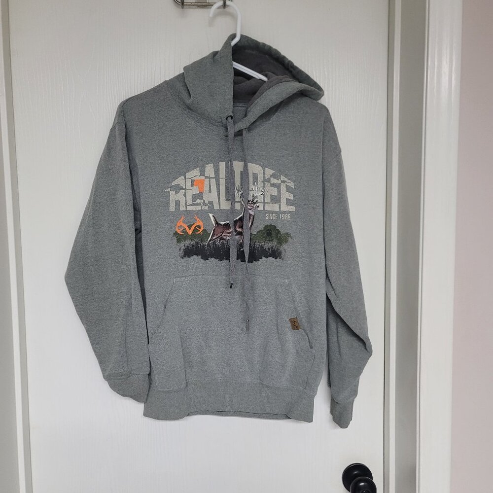 Mens grey Realtree hoodie - size small